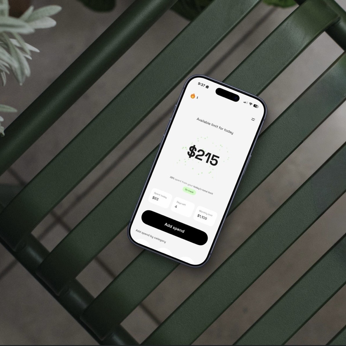 سبنداي — واجهة مخطط الميزانية اليومية